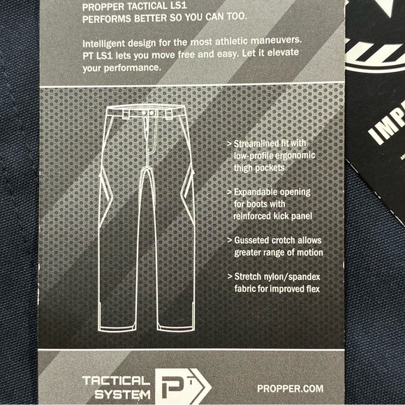 Propper LS1 STL II Pants Navy Blue Mens Tactical Pants Size 42 X 36 NWT - Picture 8 of 10
